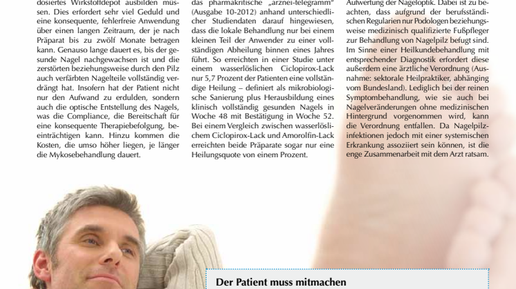 Immer ein Fall für den Profi: Nagelpilzbehandlung in der podologischen Praxis