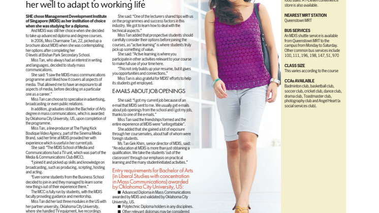 Choice route to working world