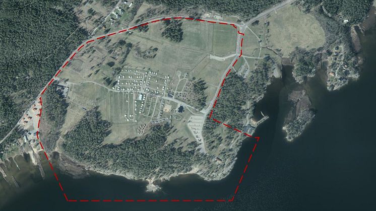 Karta över området för detaljplanen