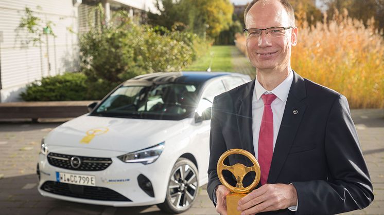 Opel Corsa-e vinder "Golden Steering Wheel 2020" (Det Gyldne Rat)