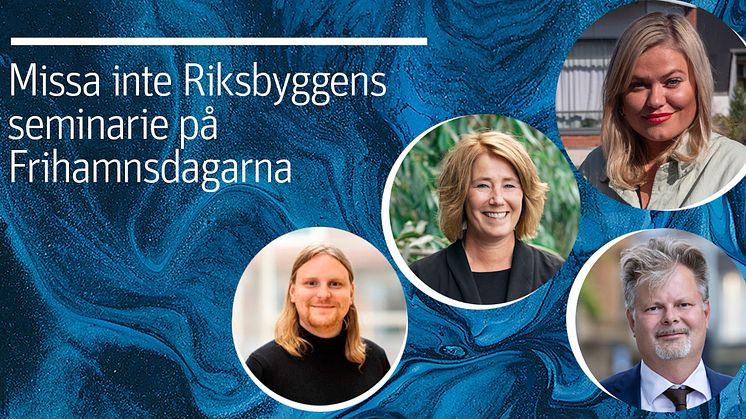 Bostäder för unga? Politiker och unga vuxna möts i Riksbyggens bostadssamtal