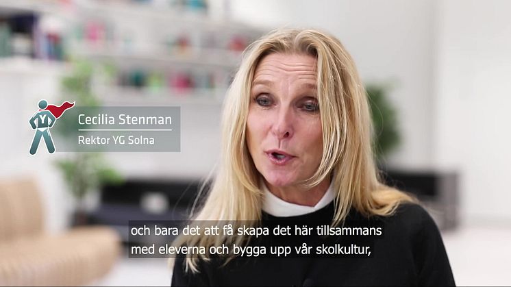 Rektorn Cecilia vill bygga en skola tillsammans med eleverna