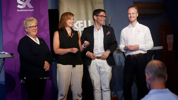 Presskonferens i Almedalen om Northvolts etablering.