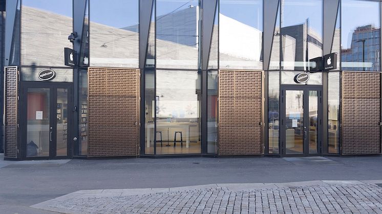 Eplehusets butikk på  Aker Brygge. Foto: Eplehuset