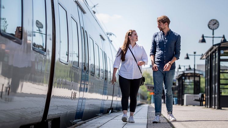 I augusti landande den totala punktligheten för pendeltågen på 96,8 procent. Fotograf: Viktor Fremling