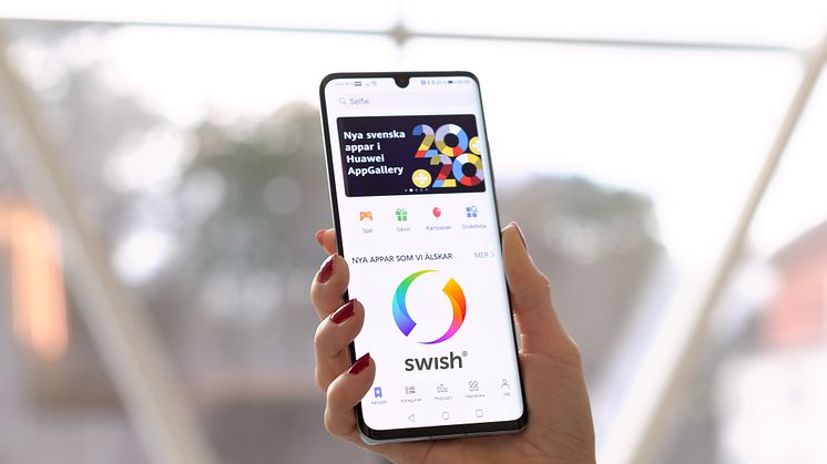 Swish klar för Huawei AppGallery