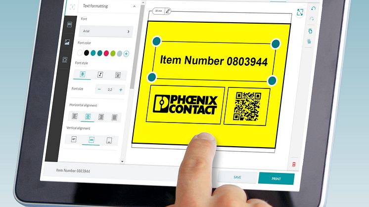 Mobil märkning via märknings-app för smartphone och surfplatta