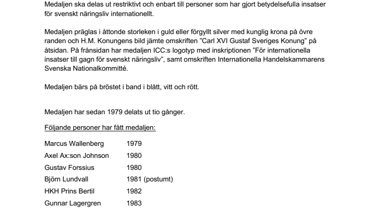 ICC:s förtjänstmedalj