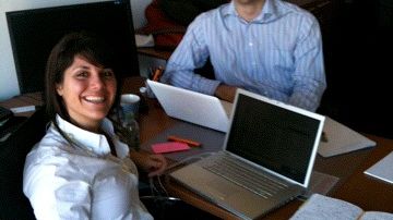 Nick and Courtney on a PR project for Cavotec MSL in Lugano