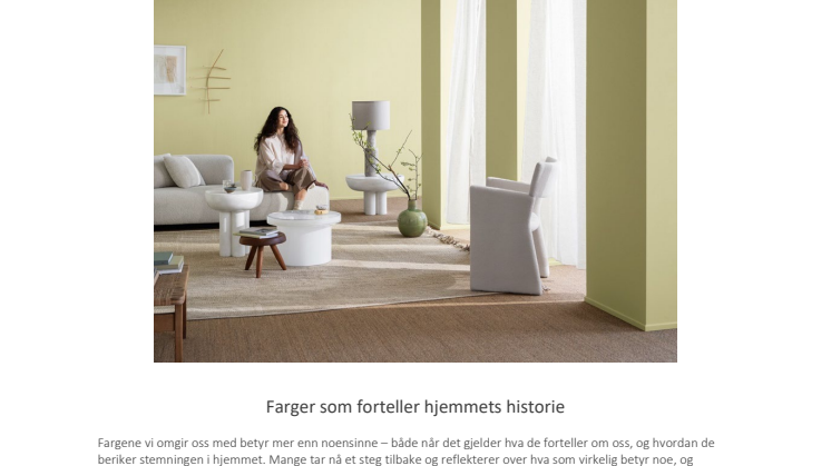 Pressemelding - Jotun LADY lanserer nytt fargekart Stories 2023