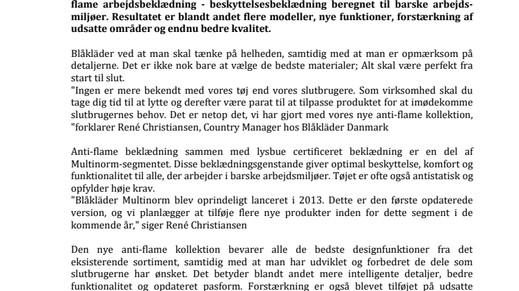 BLÅKLÄDER ANVENDER BRUGERNES FEEDBACK
