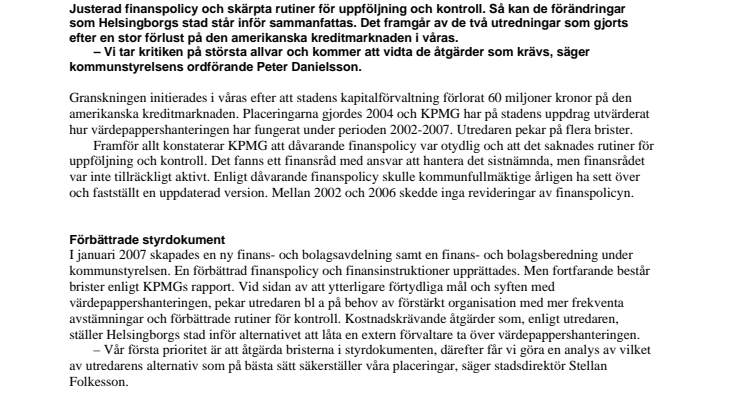 Krafttag för säkrare värdepappershantering