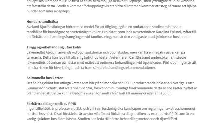 Ansök om stipendium från Sveland Stiftelse!