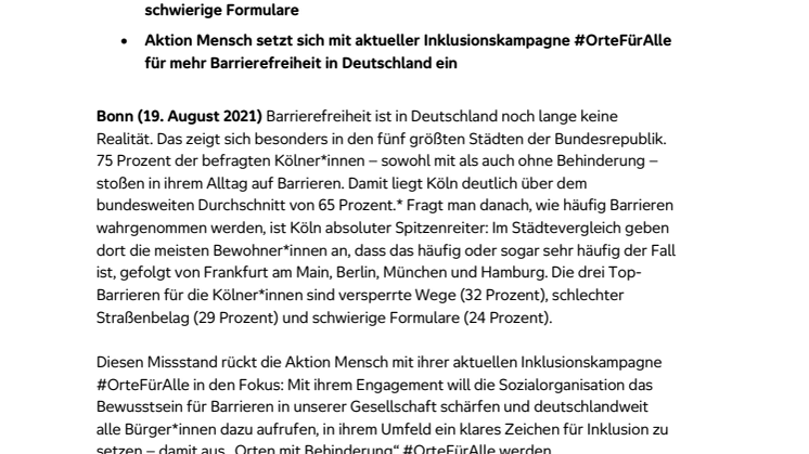 #OrteFürAlle - Köln