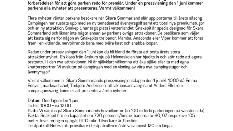 Välkommen till pressvisning