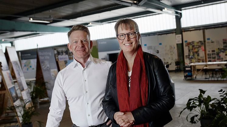 Peder Wahlgren, VD GoCo Development AB och Anna Eckerstig, Ny projektutvecklingschef GoCo Development AB