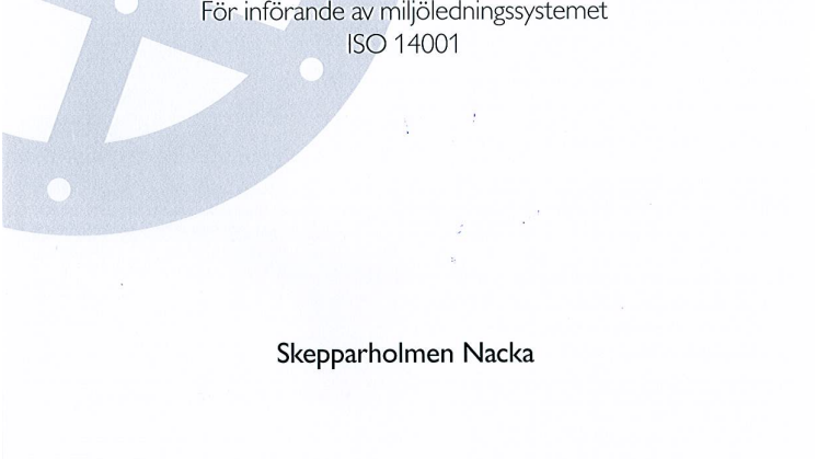 Nacka kommuns miljödiplom 