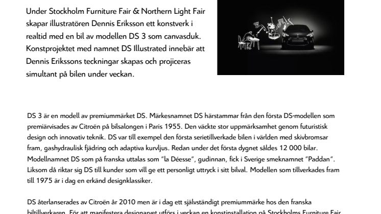 DS 3 – BILEN SOM BLIR ETT LEVANDE KONSTVERK I NYTT DESIGNSAMARBETE