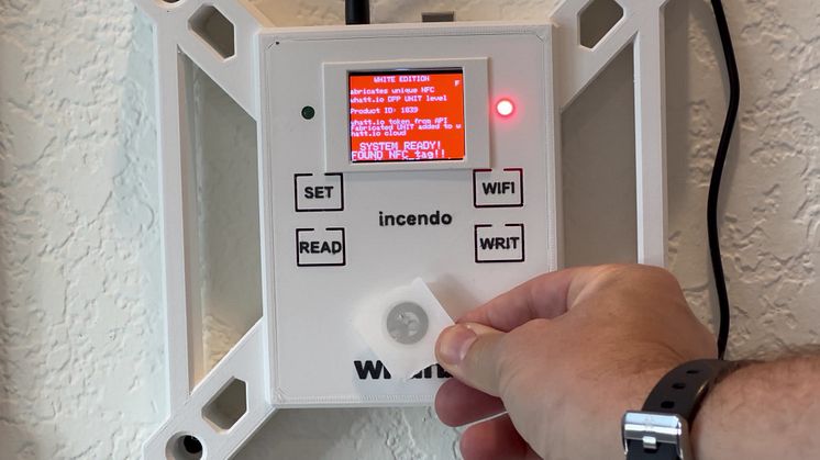 whatt.io incendo white edition WRITE function (programming NFC)