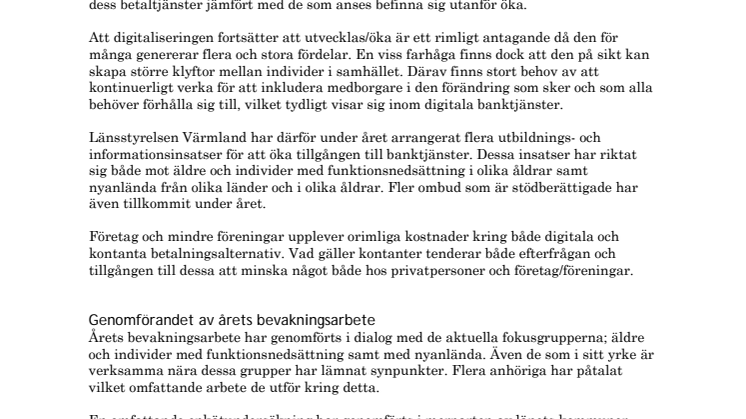 Bevakningsrapport Värmlands län 2019