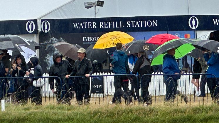 Bluewater water wall dispenser umbrellas