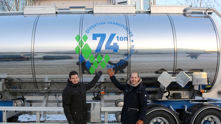Wibax har investerat i Sveriges första 74-tons tankbil för transport av biooljor