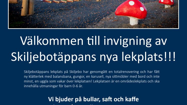 Invigning Skiljebotäppans lekplats