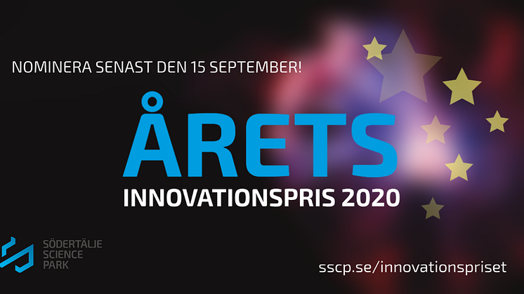 Dags att nominera till Årets Innovationspris 2020