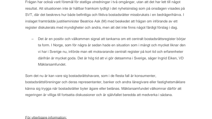 Lånebedrägerier med bostadsrätter