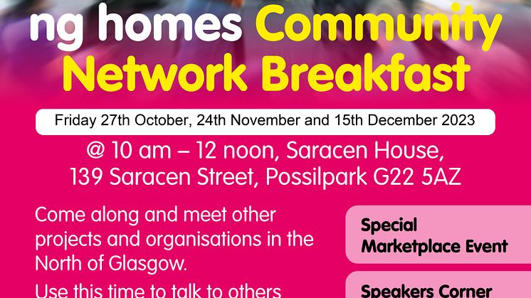 networking breakfast A3 poster Oct - Dec 23