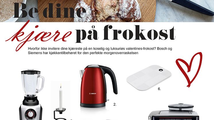 Be dine kjære på frokost