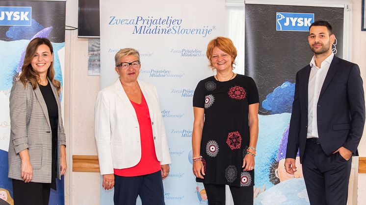 Projekt “JYSK zgodba za lahko noč” dviguje kakovost bivanja v letoviščih za otroke in mladino
