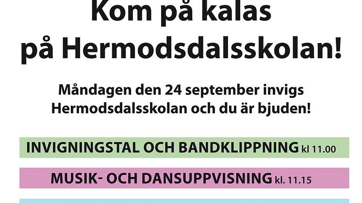 Hermodsdalsskolan i Fosie nyinvigs