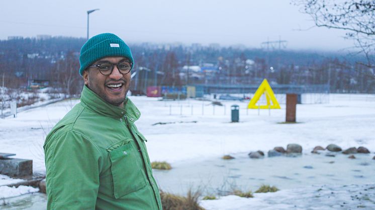 Omar Samy Gamal i Rommensletta skulpturpark