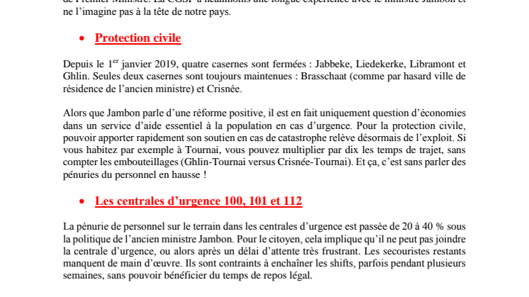 Jan Jambon candidat Premier Ministre ?      Comment le « bon dirigeant » a mené le département de l’Intérieur à sa perte 