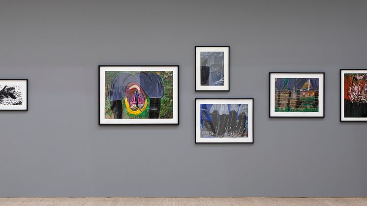 Ceija Stojka. Installationsbild Malmö Konsthall 2021
