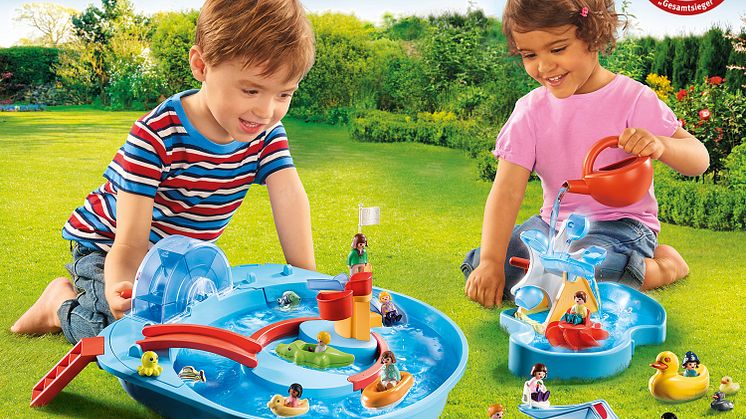 Goldenes Schaukelpferd 2020 für PLAYMOBIL 1.2.3 AQUA