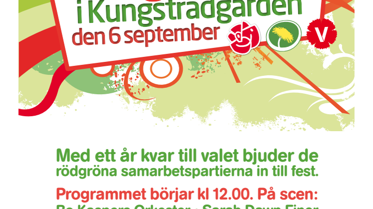 Rödgrön dag i Kungsträdgården 6/9