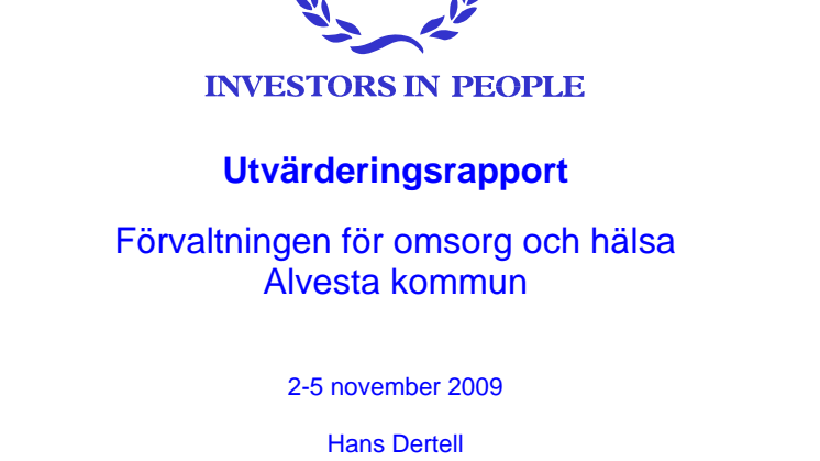 Förnyad kvalitetscertifiering för Omsorg och Hälsa i Alvesta.