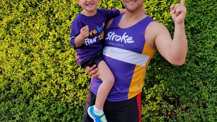 Father and son duo take on the Bupa Great North Run and Mini Great North Run for stroke