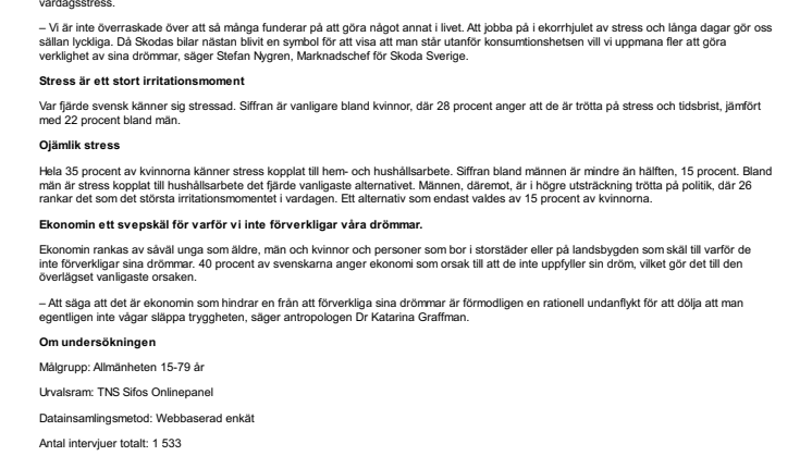 Kvinnor dubbelt så vardagsstressade som män