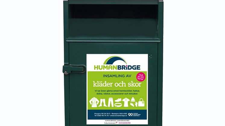 Human Bridge utökar textilinsamling tillsammans med VafabMiljö