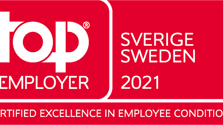 TCS får utmärkelsen Top Employer i Sverige