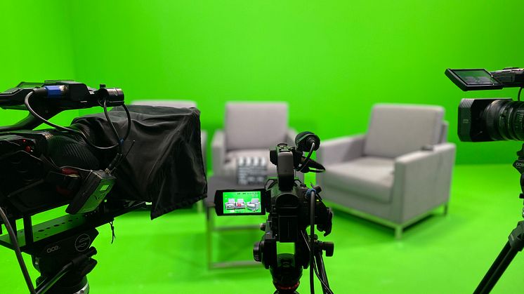 Our green screen studio in Singapore's Financial District