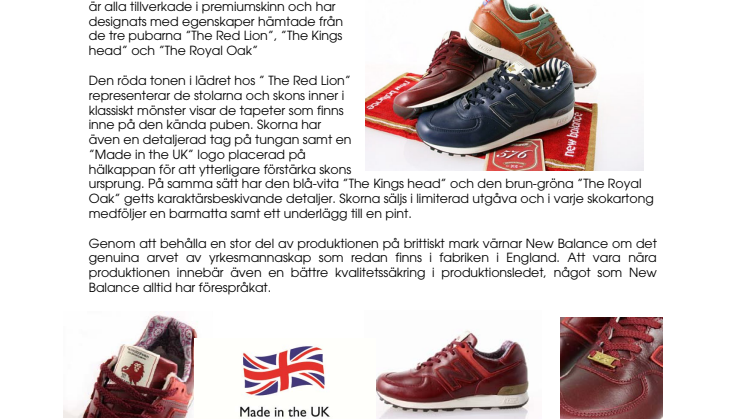 New Balance – Hyllar det Brittiska!