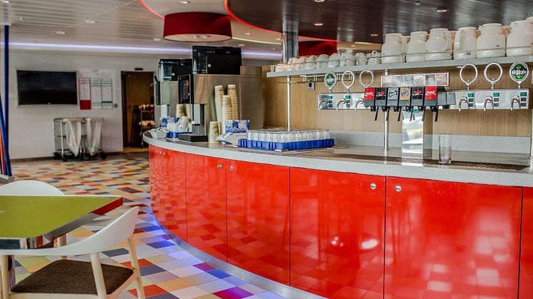 Restaurant på Scandlines' nye hybridfærge M/F Berlin