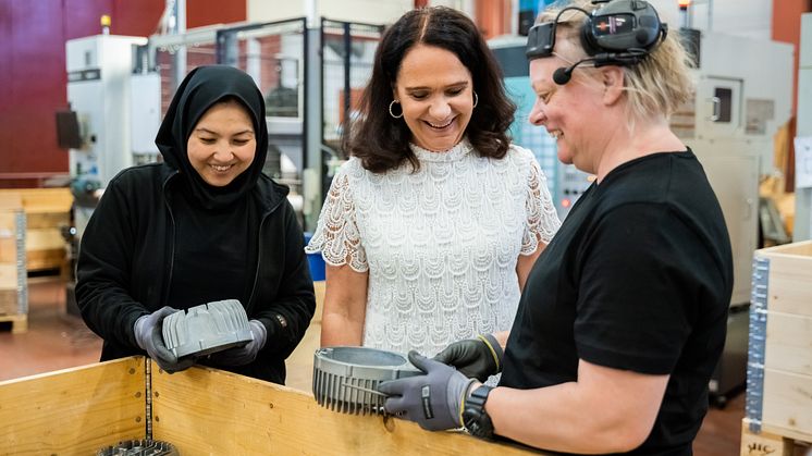 Cajsa Lundberg VD på Lundbergs Pressgjuteri är årets andra utvalda ambassadör för Elmia Subcontractor.