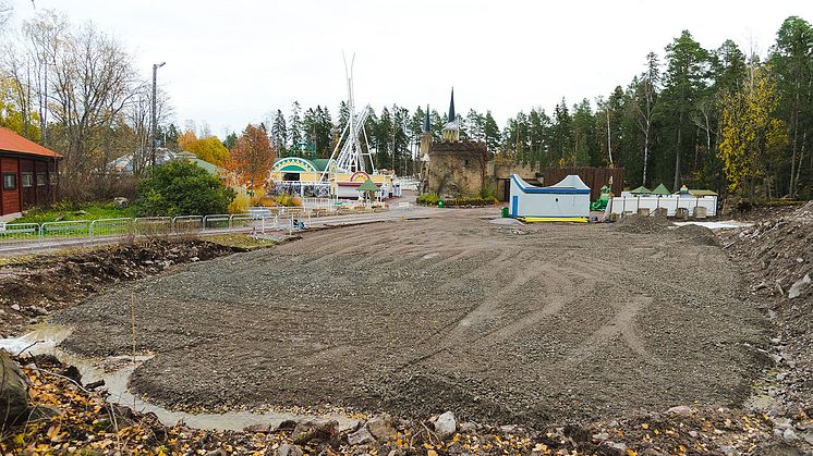 Där Lilla bergbanan en gång stod görs nu plats för en ny attraktion till 2020. Foto: Jacob Winges