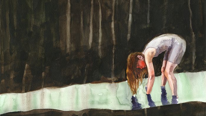 Verk i utställningen "Konst för barn" av illustratör Sara Lundberg.