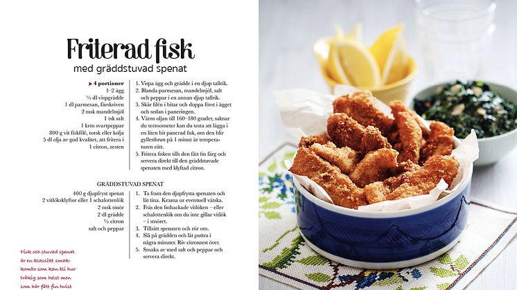 Friterad fisk – ett av recepten från Anne Aobadias nya kokbok ”Vardagsgott!"